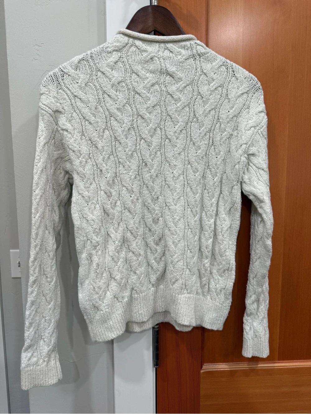 J. Crew Cream Cable Turtleneck Sweater